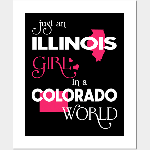 Just Illinois Girl In Colorado World Wall Art by FaustoSiciliancl